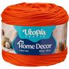 Utopia Crafts Home Decor Fettuccia per Uncinetto, 300g Filo T-Shirt Spesso Morbido Elastico per Cestini Borse Tappeti, Filo Tessuto per Principianti, Decorazione Casa, Macramè (Arancione Vivo)