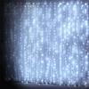 Glowster Luci piatte per tende 3AA, bianco freddo, 1 m x 1 m, ideali per decorare spazi e creare atmosfera in feste o eventi.