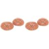 Wenko Cobi, Set di 4 Rame, Spugna per la Pulizia, Marrone, 9 x 2,2 x 9 cm