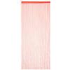 Relaxdays Tenda a Fili, 90 x 245 cm, con Passante, per Porte e Finestre, a Frange Accorciabili, Lavabile, Rosso