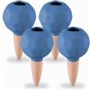 Relaxdays Sfere da Irrigazione a Goccia, Set da 4, Ø 6 cm, Coni Annaffiatura Automatica per Piante, Terracotta Blu