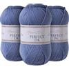 Utopia Crafts DK Double Knitting Yarn 3x 100g (Cloudy Blue)