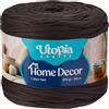 Utopia Crafts Home Decor Fettuccia per Uncinetto, 300g Filo T-Shirt Spesso Morbido Elastico per Cestini Borse Tappeti, Filo Tessuto per Principianti, Decorazione Casa, Macramè (Grigio Fumo Scuro)