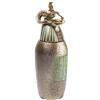 lachineuse - Vaso canopo Hapi - Statuetta egizia 21 cm - Oggetto Decorativo dell'antico Egitto - Statuetta a Forma di Testa di Ariete - Urna portaoggetti Decorativa - Colore Bronzo Dorato