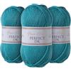 Utopia Crafts DK Double Knitting Yarn 3x 100g (Aqua Blue)