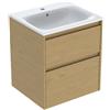 Geberit Renova Plan mobile con lavabo, 2 scomparti estraibili, 504038PS8, Renova Plan [Mobili da Bagno > Mobili con Lavabo Integrato]