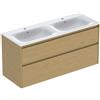 Geberit Renova Plan mobile con lavabo doppio, 2 scomparti estraibili, 504042PS8, Renova Plan [Mobili da Bagno > Mobili con Doppio Lavabo]