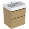 Geberit Renova Plan mobile con lavabo, 2 scomparti estraibili, 504036PS1, Renova Plan [Mobili da Bagno > Mobili con Lavabo Integrato]