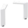 Geberit piedi per mobili, 2 pezzi, 500367011, Universal bianco opaco [Mobili da Bagno > Accessori per Mobili da Bagno]
