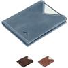 ROIK Land - Portamonete per uomo o donna, 100% pelle bovina, con protezione RFID, leggera e piccola, 10 carte, 2 tasche esterne e 2 interne, Jeans, Compatto, Minimalista