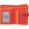 VISCONTI Portafoglio da Donna in Pelle Visconti Rainbow Stile RB51 RFID blocco Rosso Multi