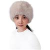 Lina & Lily Fascia Donna Invernale in Pelliccia Sintetica Pelo Lungo (Beige)