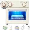 JOSBES Strumenti per Sterilizzazione, 10L Essiccatore e 3-in-1 Disinfettante, Sterilizzatore da 150W con Timer, Armadio Adatto a Prodotti Madre-figlio, Asciugamani, Saloni di Bellezza, Studi di nail art