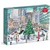 Galison 9780735371989 Michael Storrings Snowfall on Park Avenue Jigsaw Puzzle, Multicoloured, 1000 Pieces