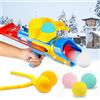 XiXiRan Lanciatore di Palle di Neve Giocattolo, XiXiRan Pistola per Palle di Neve 2 in 1, Gioco di Lotta Invernale a Palle di Neve, Clip per Palle di Neve Bambini, Giocattolo per Cannoni da Neve All'Aperto