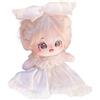 niannyyhouse Bambola di peluche umanoide da 20 cm, senza attributo, corpo normale, indossabile, idea regalo (a-20-con scheletro)