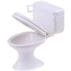 Txuolin Decorazione in plastica bianca, scala 1:12, per casa, WC, casa, bagno, mini WC, decorazione per torte, accessori per la decorazione della casa, decorazione per casa delle bambole