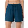 Calzedonia Pantaloncini Corti In Lino E Viscosa Blu