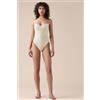 Calzedonia Costume Intero Sequin Net Bianco
