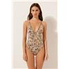 Calzedonia Costume Intero Tropical Foliage Stampa