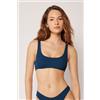 Calzedonia Top Canotta Costume Crinkle Waves Blu