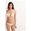 Calzedonia Triangolo Costume Sequin Net Bianco