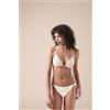 Calzedonia Triangolo Imbottito Costume Sequin Net Bianco
