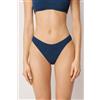 Calzedonia Brasiliana Costume Crinkle Waves Blu
