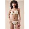 Calzedonia Slip Lacci Costume Sequin Net Bianco