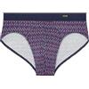 Hom Slip Comfort Ocean Drive Briefs da Uomo (Confezione da 1), Stampa Micro Modello Piccole Fiamme in tonalità di Blu, Rosso, Rosa, Marina, M