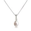 Schöner-SD Ciondolo con perla d'acqua dolce coltivata a goccia in argento 925 con collana