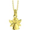 fish Collana In Oro Per Bambina Con Pendente Angelo Custode In 333 Oro Regolabile