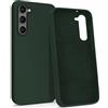 MyGadget Custodia per Samsung Galaxy S23 Plus - Hardcase con Strato Microfibra & Cover Silicone Resistente - Protezione Antigraffio & Antiurto - Verde oliva