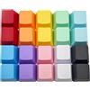 BoaJAJUHU Profilo OEM Blank Tasti Blank PBT Colori Misti 1U R4 Tasti per Interruttore MX Tastiera Meccanica (colore Misto, 20 pezzi)