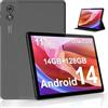 ascrecem Tablet 11 Pollici Android Tablet con 2.4G+5G WiFi6 Octa-Core 14 GB RAM 128 GB ROM 1 TB Espandibile Widevine L1 8000mAh Doppia Fotocamera 8MP+2MP Tablets PC con Custodia Protettiva Grigio