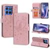 CASAFUNY Custodia per Motorola Moto G57 Cover in Pelle Protettiva Portafoglio Magnetica Flip Case Libro per Motorola Moto G57, Rosa