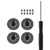 Create idea 4 piedini di ricambio in gomma per computer portatile, resistenti all'usura, antiscivolo, compatibili con MacBook Pro Retina A1398 A1425 A1502 con cacciavite e viti