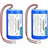 CITYORK 2 batterie al litio ER34615M 3.6V Li-SOCI2 compatibili con DSC ER34615M-T1 WT4911 WT4911B WT8911 ALEXOR Wireless Outdoor Siren WT4911BATT ADT (non ricaricabili