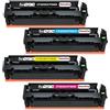 HenceBuy 203X Cartuccia Toner Compatibile per HP 203X CF540X 203A CF540A per Color Laserjet Pro MFP M281fdw M281fdn M280nw M281cdw M281 M280 M254dw M254nw M254dn M254 (Nero Ciano Giallo Magenta)
