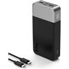 NOBIS 65W Power Bank 20000mAh, Power Bank Ricarica Rapida PD QC, 2 USB-C (In/Out) & 2 USB-A, Caricatore Portatile con Display Digitale per Laptop, Smartphone, Tablet, Auricolari