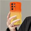 UEEBAI Cover per Samsung Galaxy S23 Ultra 5G, Wave Frame Silicone Custodia in Gradiente di Colore, Cover di Protezione Antiurto TPU Bumper Cover Case, Custodia per Telefono Antigraffio per Donne