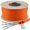 1aTTack.de Cavo di rete CAT 7 GHMT CAT.7 LAN senza alogeni, cavo di installazione CAT7, cavo dati Gigabit rame Ethernet 25 m