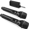 AMFUN Microfono Wireless Karaoke, Microfono Karaoke, Microfono con Nonnessione chip Uno a Uno, Portata 160 FT, Microfoni per Canto, Discorso, Feste, Chiesa
