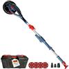 FANZTOOL FANZWORK - Smerigliatrice per muro a secco con motore senza spazzole EC, ultra leggera, 900 W, giraffa abrasiva, 2300 giri/min(max), con sistema di aspirazione, illuminazione a LED, incl. dischi