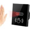 Cerhot EU 230V Interruttore sensore di movimento Interruttore luce IR Nessun bisogno di toccare Interruttore sensore di movimento Interruttore luce a infrarossi Richiede linea neutra (EU Black)