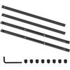 TJMWQQ Set di 2 connettori per binario di guida per Makita, set di 2 connettori per binario di guida per sega, compatibili con Festool, connettore per barra di giunzione per Festool Bosch, compatibile con