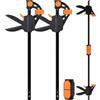 TOOLMAYS Morsetti da Falegname con Connettore 2 Pezzi | Set di Morsetto per Legno Sgancio Rapido Serraggio 100 kg, Apertura 0-720 mm, Campo di Allungamento 154-950 mm, Fissaggio con Una Sola Mano