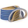 Shineboc Nastri Abrasivi 13 x 457 mm, 40 Pezzi Nastro Abrasivo 120 Grane Carta Abrasiva per Levigatrice a Nastro per Lucidare Metallo, Legno