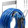 Tesmotor Supporto Tubo da Giardino da Parete in Acciaio Inox, Porta Tubo Acqua Resistente alla Ruggine per Tubo Irrigazione, Avvolgitubo da Parete per Garage, Giardino e Patio