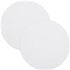 sourcing map Diffusore rotondo da 6,1 cm, in tessuto, antiriflesso, per lampada da tavolo, da scrivania, faretto da incasso, bianco, 2 pezzi